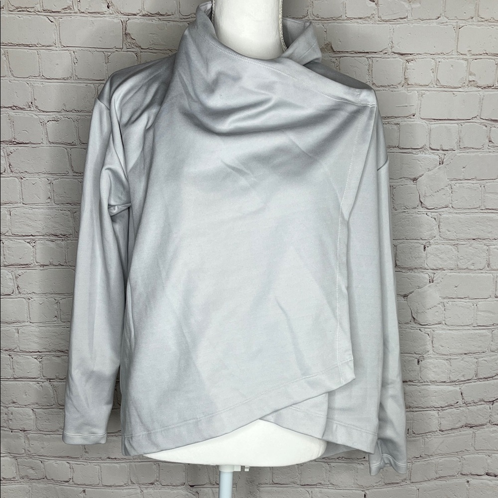 New Balance Asymmetrical wrap sweater jacket